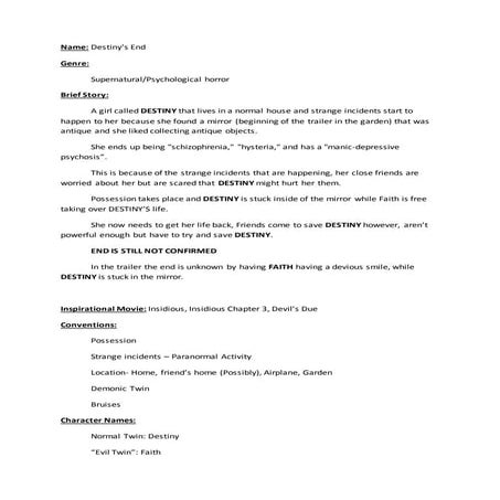 Amber script (final draft) | PPTX