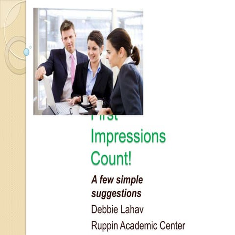 First impressions 2012_slideshare_dl