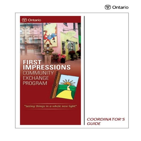 First Impressions Community Exchange Guide June 2007