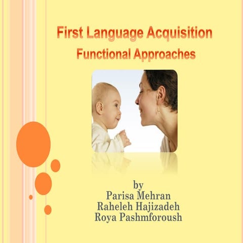 First Language Acquisition | PPT