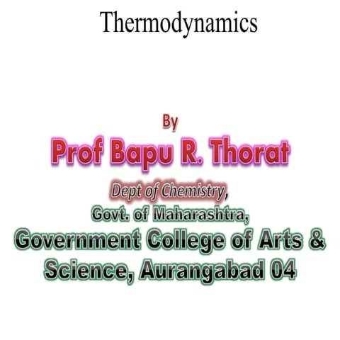 First and second law thermodynamics (sy p 8)