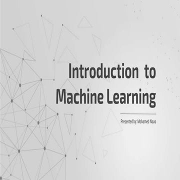Introduction into machine learning | PPT