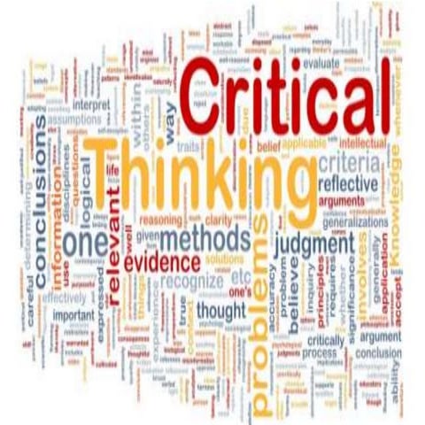 My first lecture to critical thinking students