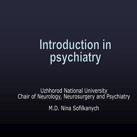 psychiatry The Criteria of mental Health | PPTX