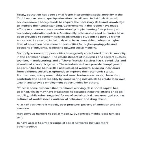 education has been a vital factor in promoting social mobility .docx