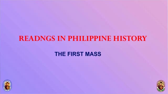 First Mass : Readings in Philippine History