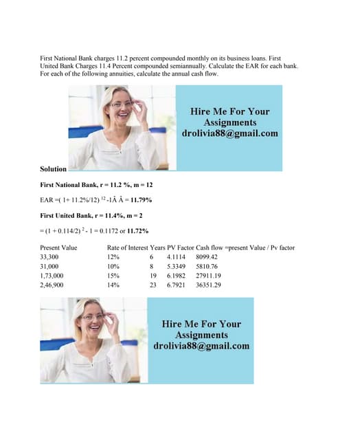 First National Bank charges 11-2 percent compounded monthly on its bus (1).docx
