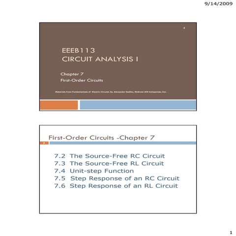 First order ena notes