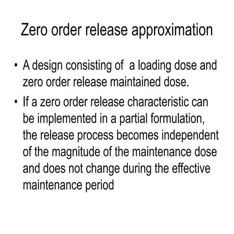Drug Delivery System First order release new.ppt