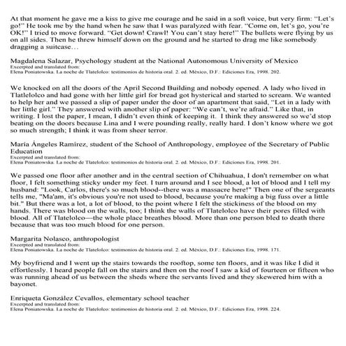 First person poniatowska