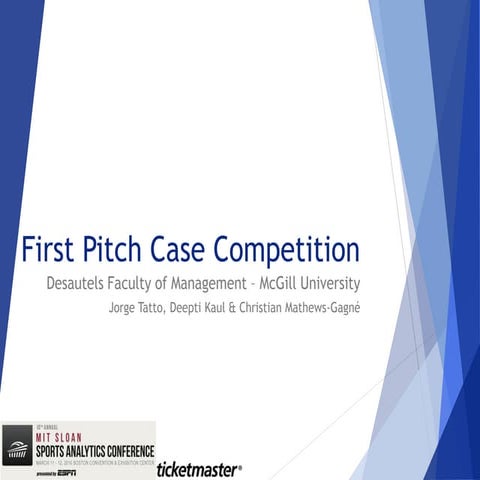 First pitch case competition   mc gill submission