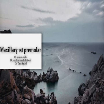  first premolar.pptx