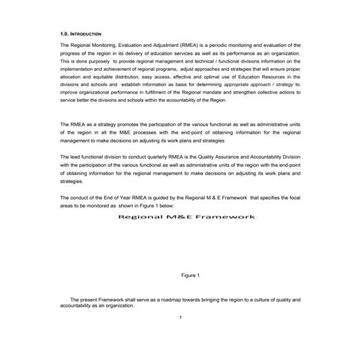 First Quarter of 2013 Regional Monitoring, Evaluation and Plan Adjustment (RM...