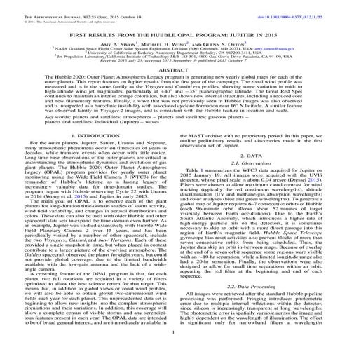 First results from_the_hubble_opal_program_jupiter_in_2015