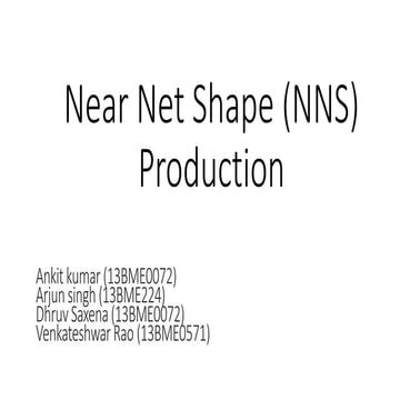 Near net shape (MIM)