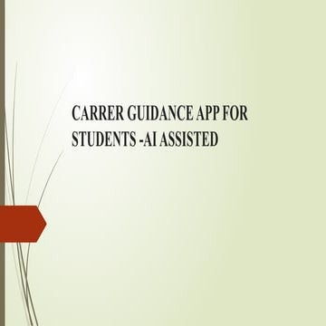 AI powered resume analyzer Carrer guidance app for  students