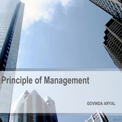 Principle of Management