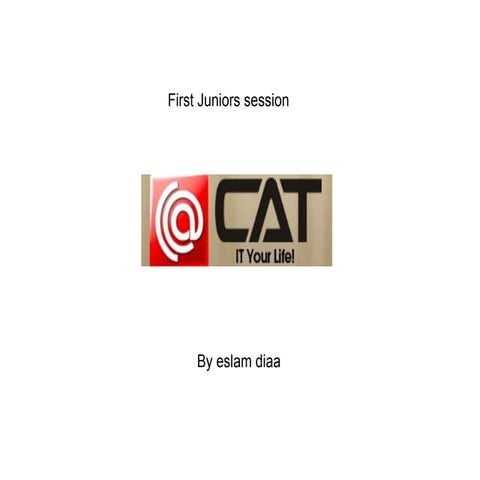 First CAT juniors session documentation