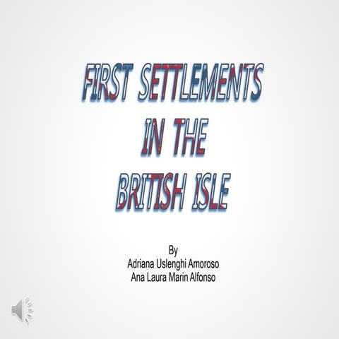 First settlements in the british isle