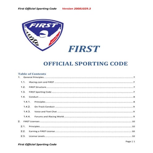 First Sporting Code V20081029.3 | PDF | Racing Video Games | Video Game ...