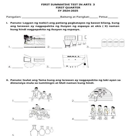 FIRST SUMMATIVE TEST IN MAPEH ARTS 3.docx