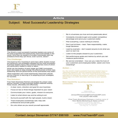 First team business partners article business leadership (2)