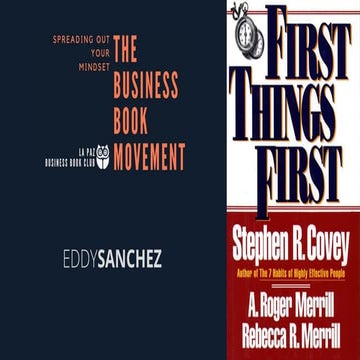 First thing first stephen covey book review | PDF