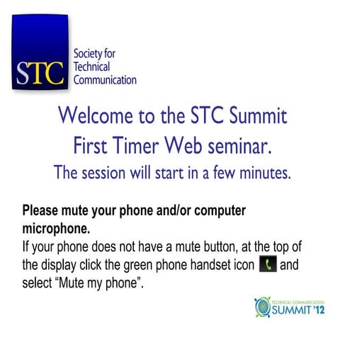 First Time Attendees session | PPT