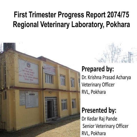 First trimester report regional veterinary laboratory pokhara
