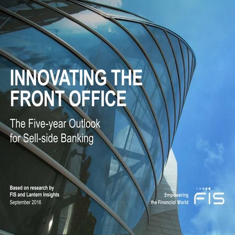 Innovating the Front Office