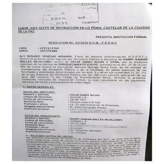 Fiscalía imputa a un Viceministro p...