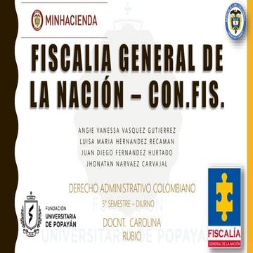 Fiscalía General de la Nación – CONFIS | PPTX
