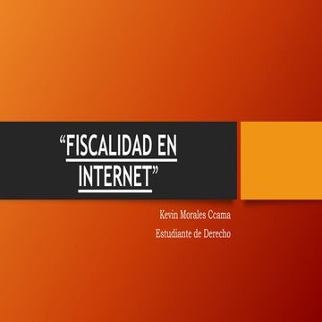 Fiscalidad en internet