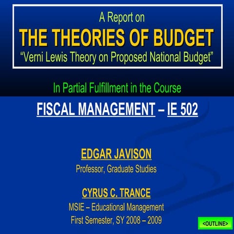 Fiscal management