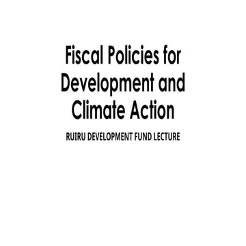 Fiscal Policies for Development and Climate Action.pptx