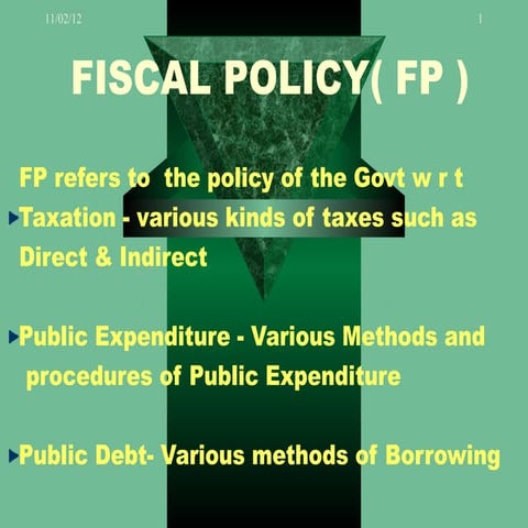 Fiscal policy