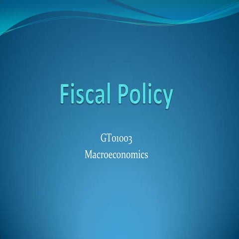 Fiscal policy