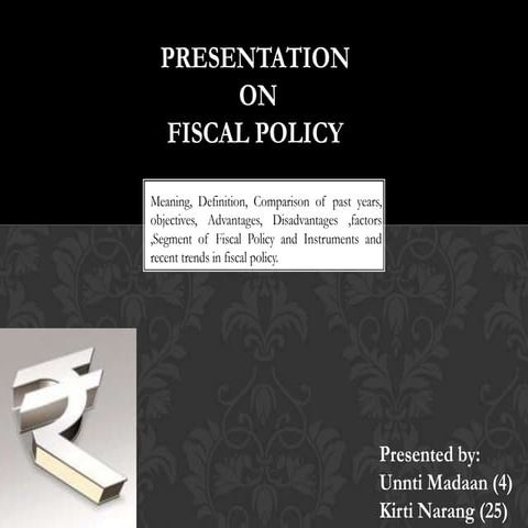 Fiscal policy