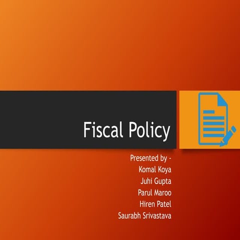 Fiscal policy
