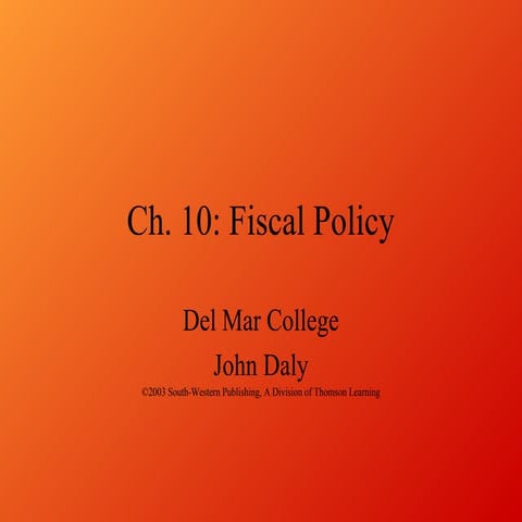 Fiscal policy