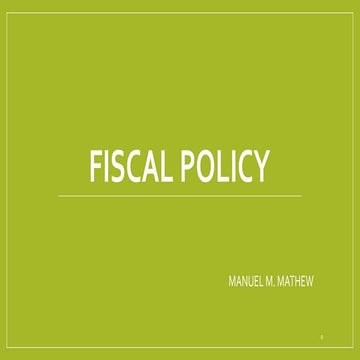 Fiscal policy