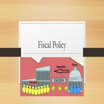 Fiscal policy