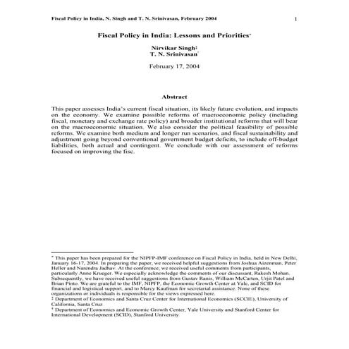 Fiscal policy of india | PPTX