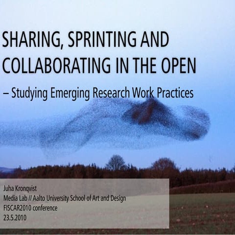 Swarming in Research Work