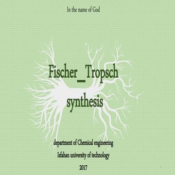 Fischer tropsch