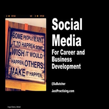 Social Media for Career and Business Development #FISConference