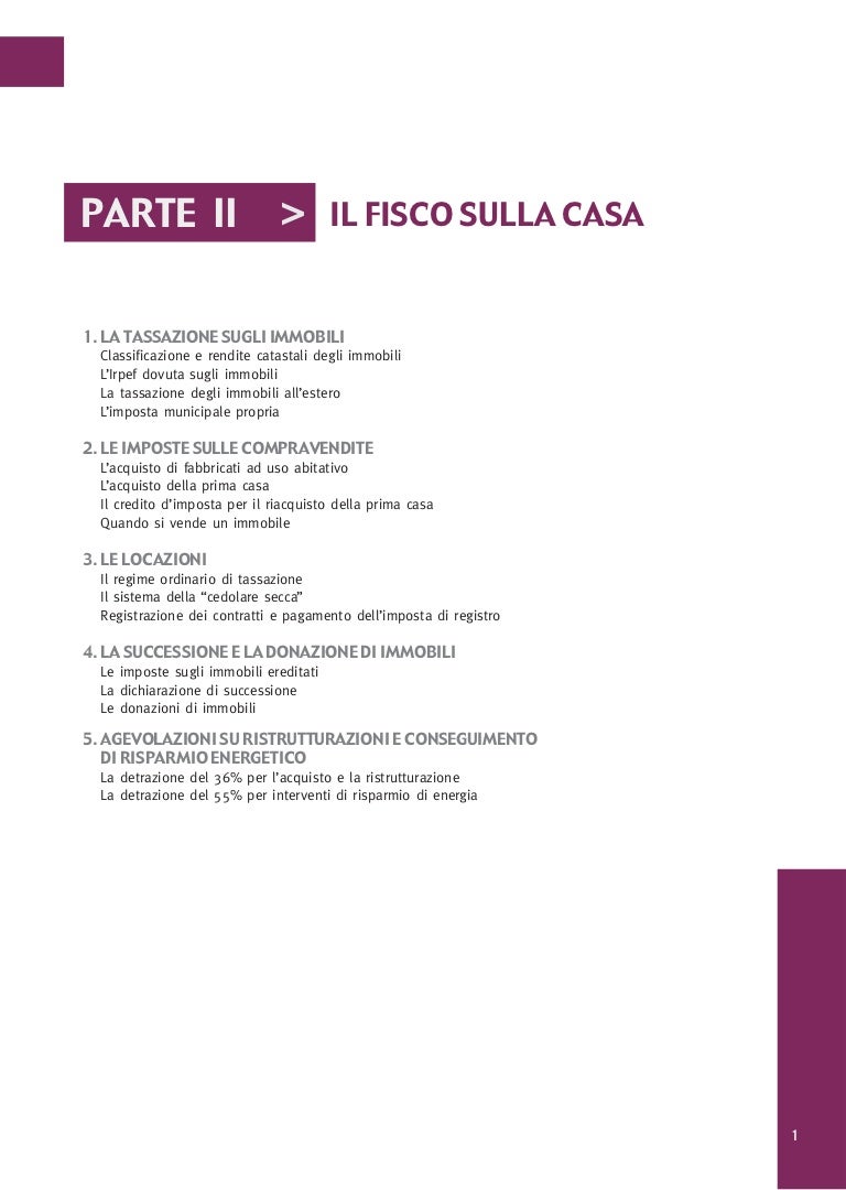 Fisco Sugli Immobili Annuario Del Contribuente