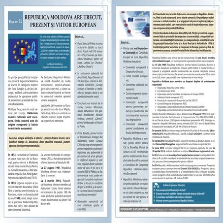 "Integrarea Europeană a Republicii Moldova: Provocări şi soluţii eficiente pe...