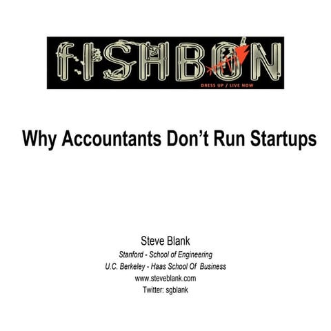 Why Accountants Don't Run Startups