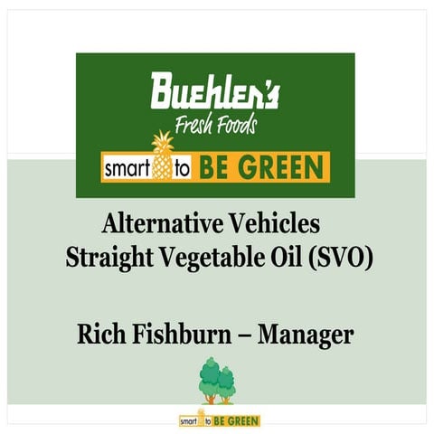 Alternative Vehicles: Straight Vegetable Oil